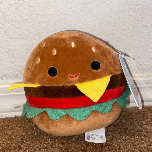 Squishmallows Other Nwt 5 Carl Cheeseburger Squishmallow Poshmark